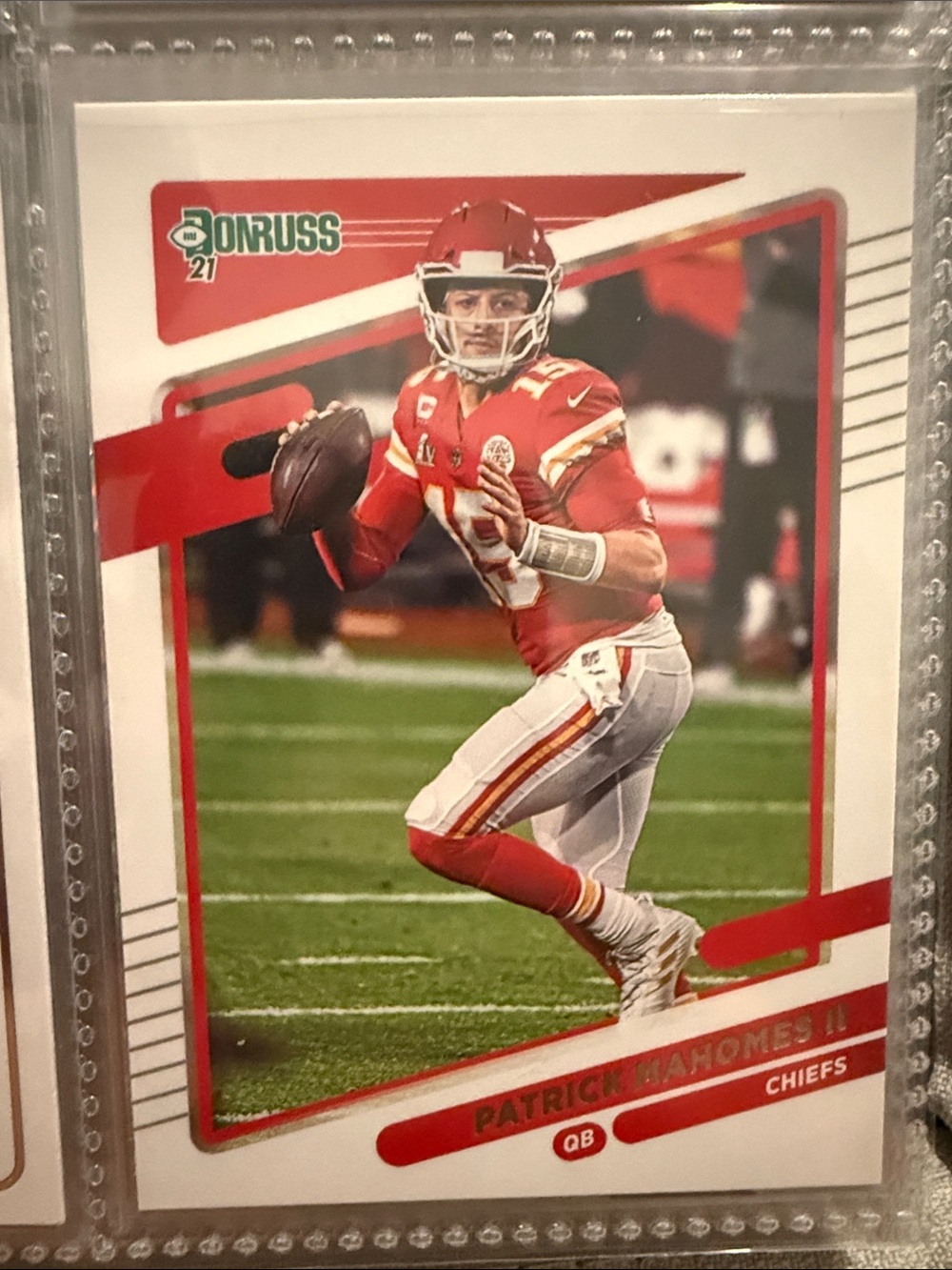 Russ Patrick Mahomes II Trading Card - Red and White
